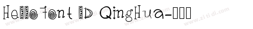 HelloFont lD QingHua字体转换